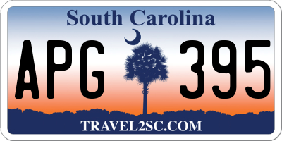 SC license plate APG395