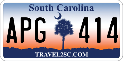 SC license plate APG414