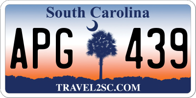 SC license plate APG439