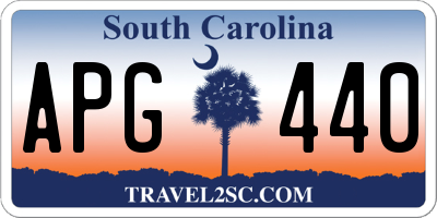 SC license plate APG440
