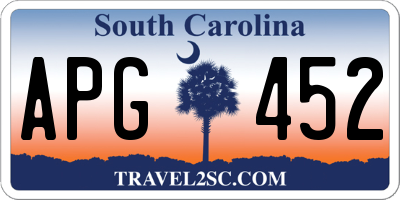 SC license plate APG452