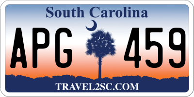 SC license plate APG459