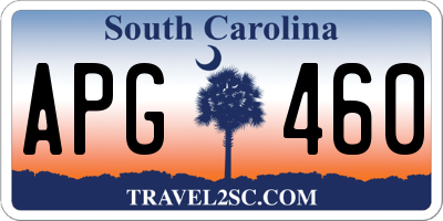 SC license plate APG460