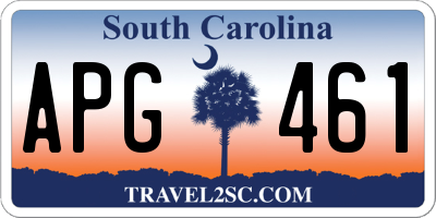 SC license plate APG461