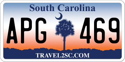 SC license plate APG469