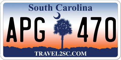 SC license plate APG470