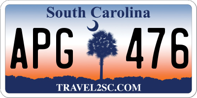 SC license plate APG476