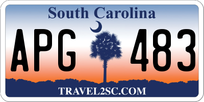 SC license plate APG483