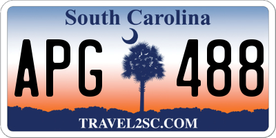 SC license plate APG488
