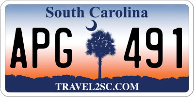 SC license plate APG491