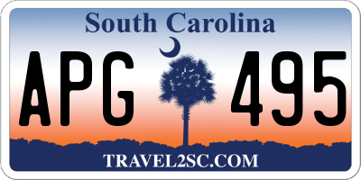 SC license plate APG495