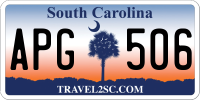 SC license plate APG506