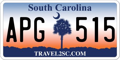 SC license plate APG515