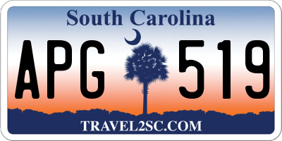 SC license plate APG519