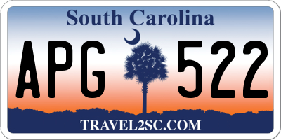 SC license plate APG522