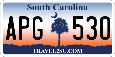 SC license plate APG530