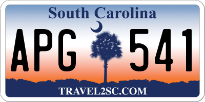 SC license plate APG541