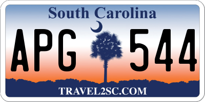 SC license plate APG544