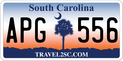 SC license plate APG556