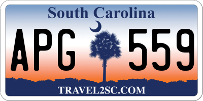 SC license plate APG559