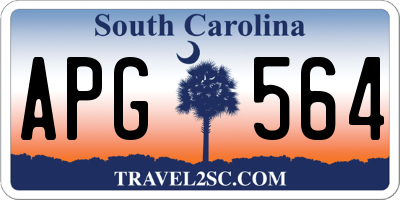 SC license plate APG564
