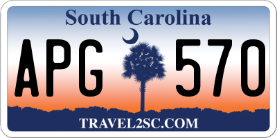 SC license plate APG570
