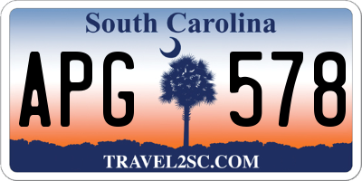 SC license plate APG578