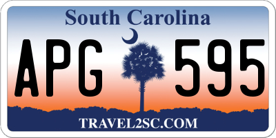 SC license plate APG595