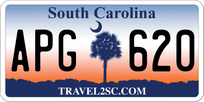 SC license plate APG620