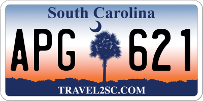 SC license plate APG621