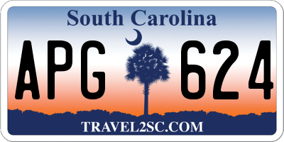 SC license plate APG624