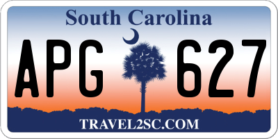 SC license plate APG627