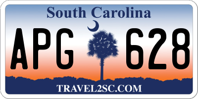 SC license plate APG628