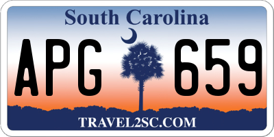 SC license plate APG659