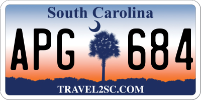 SC license plate APG684