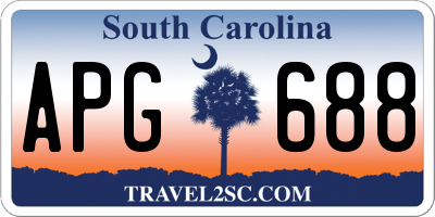 SC license plate APG688