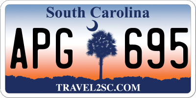 SC license plate APG695