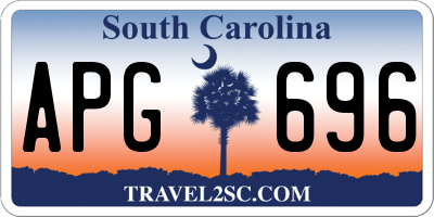SC license plate APG696