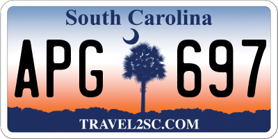 SC license plate APG697
