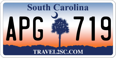 SC license plate APG719