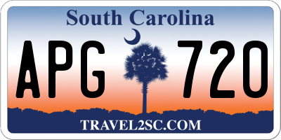 SC license plate APG720