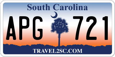 SC license plate APG721