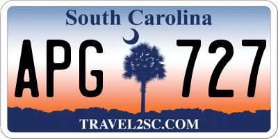 SC license plate APG727