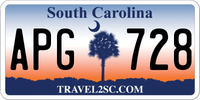 SC license plate APG728