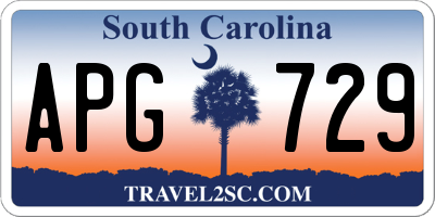 SC license plate APG729