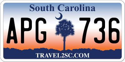 SC license plate APG736