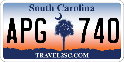 SC license plate APG740