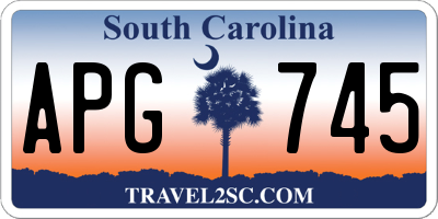 SC license plate APG745