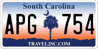 SC license plate APG754