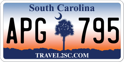 SC license plate APG795